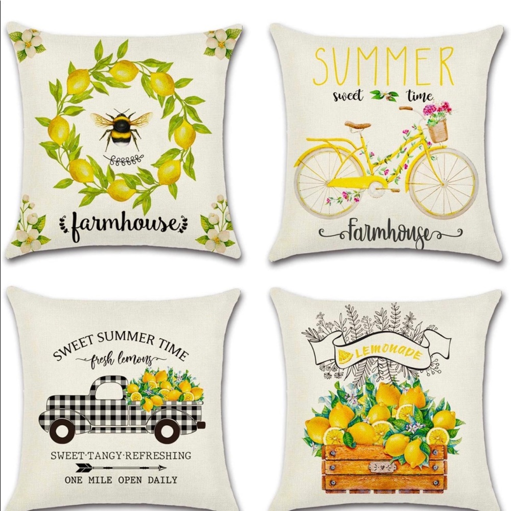 Summer pillow covers